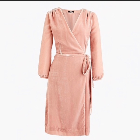 J. Crew Wrap dress in drapey velvet - Picture 3 of 3